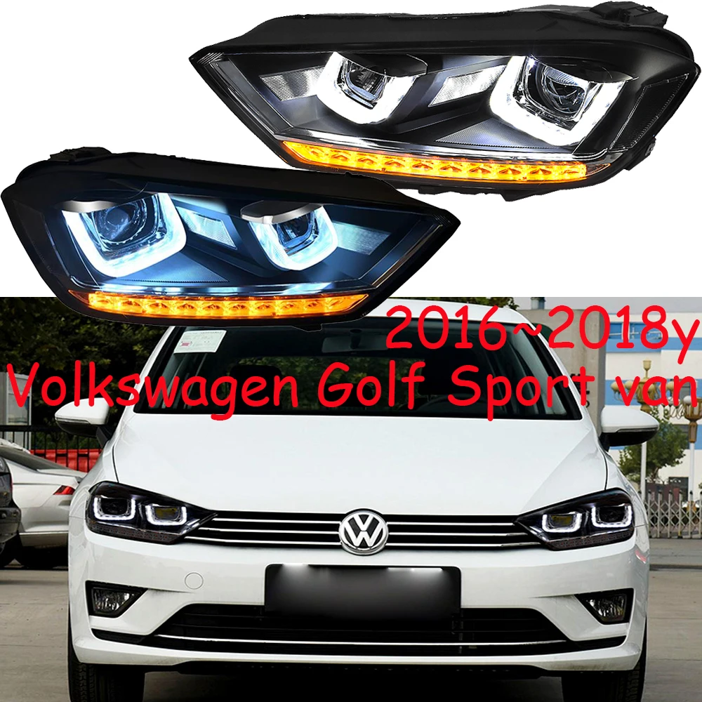 

car bumper taillight for volkswagen Golf headlight sport van 2016~2018y LED DRL car accessories HID xenon for VW Golf fog light