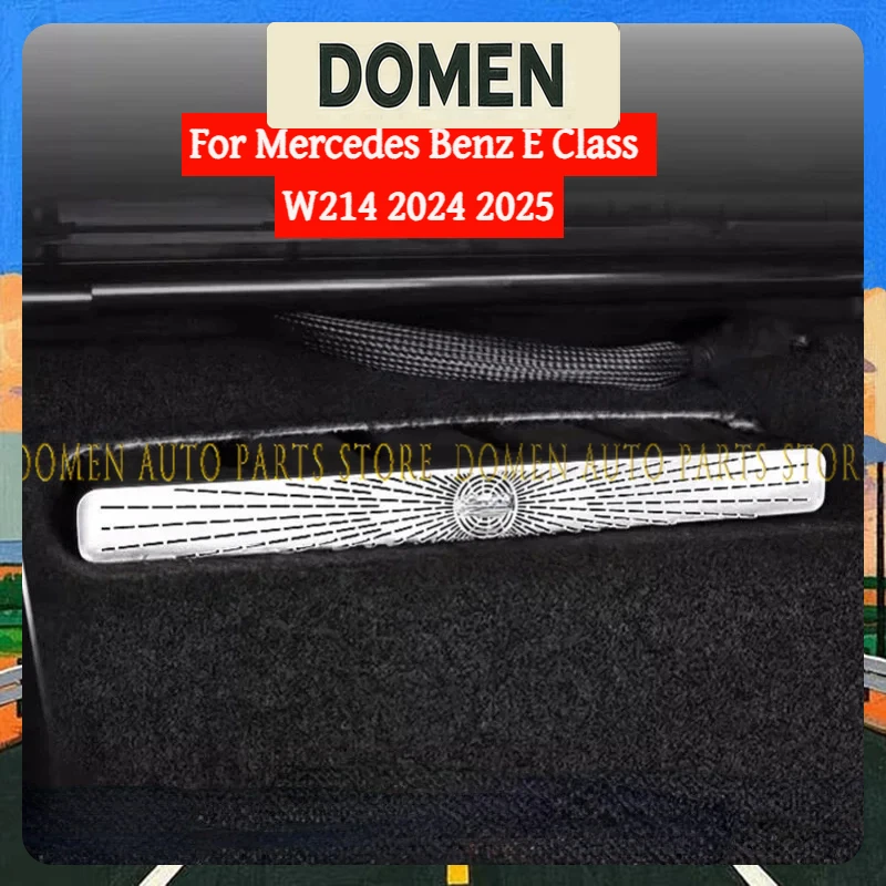 DOMEN For Mercedes Benz E Class W214 2024 2025 Stainless Steel Car Seat AC Air Conditioner Duct Vent Outlet Cover Trim Car Acces