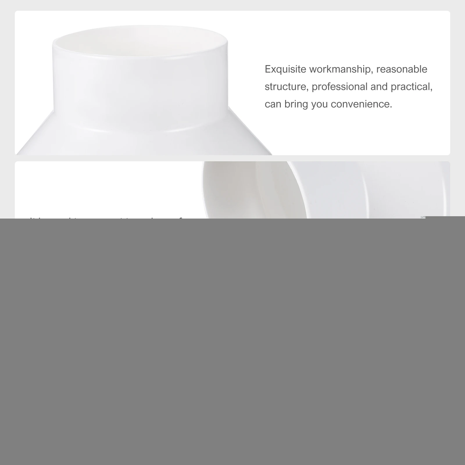 

Ducting Reducer Pipe Connector Exhaust Adapter Accessories White PVC Fitting Joint ABS Material Different Sizes Ventilation