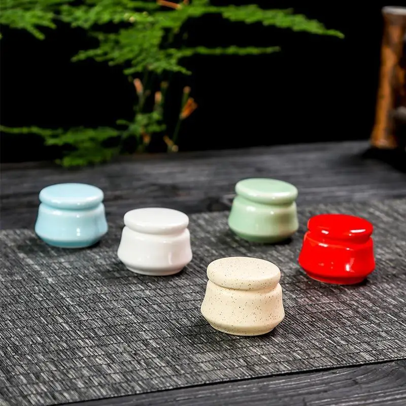 5ml Mini Leeres Keramik-Kosmetikdöschen, Niedlicher Tragbarer Behälter für Gesichtscreme und Festes Parfüm – Detail 2