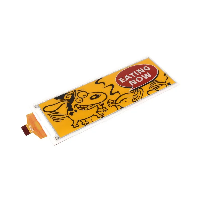 Tela de papel eletrônico de 5,79 polegadas (G), display de tinta eletrônica, 792x272, vermelho/amarelo/preto/branco, interface SPI