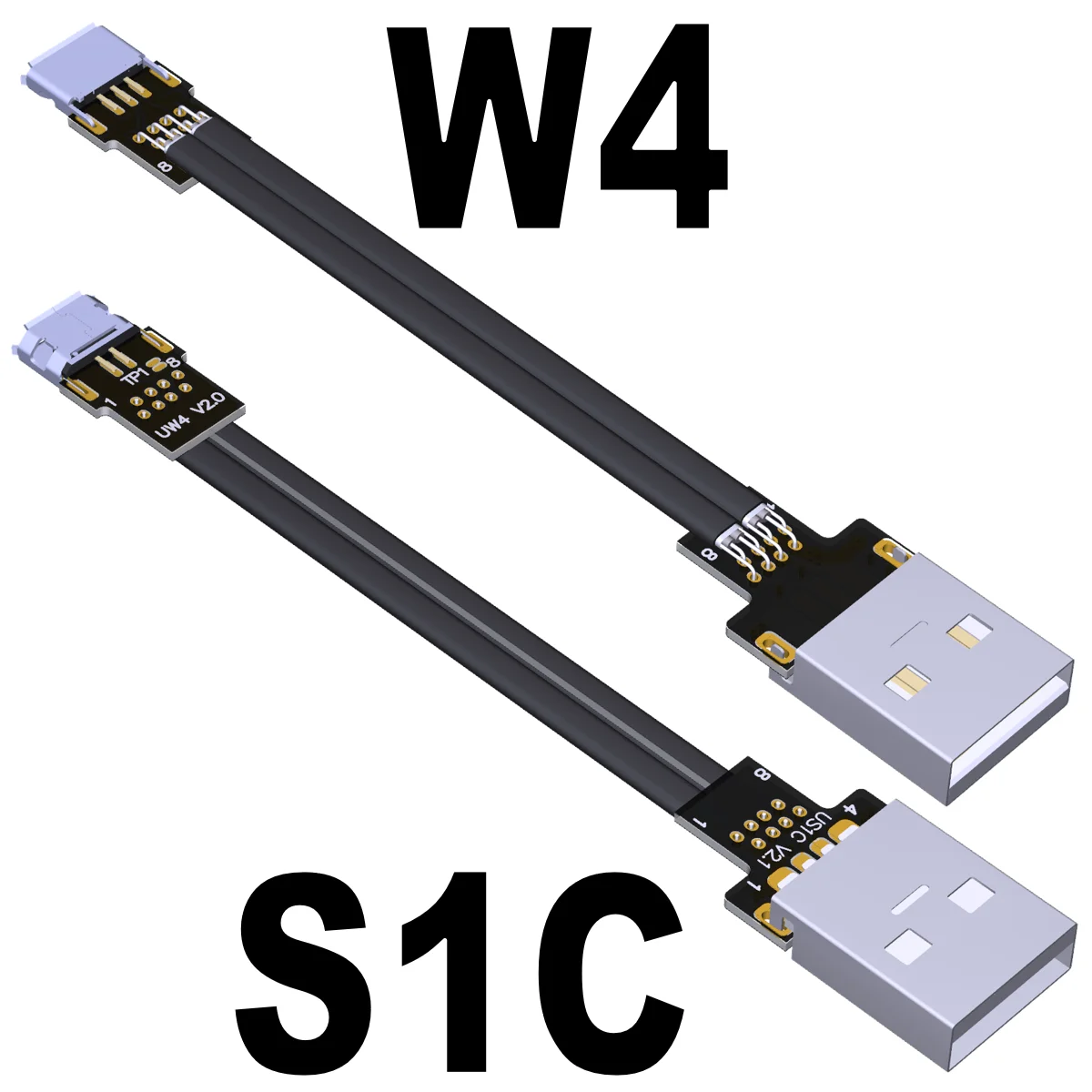 พับข้อศอก USB 2.0ประเภท-A ถึง Micro-B OTG Extension สายริบบิ้นชายหญิง FPV Slim Flat ชาร์จสำหรับกล้องอุตสาหกรรม HDD
