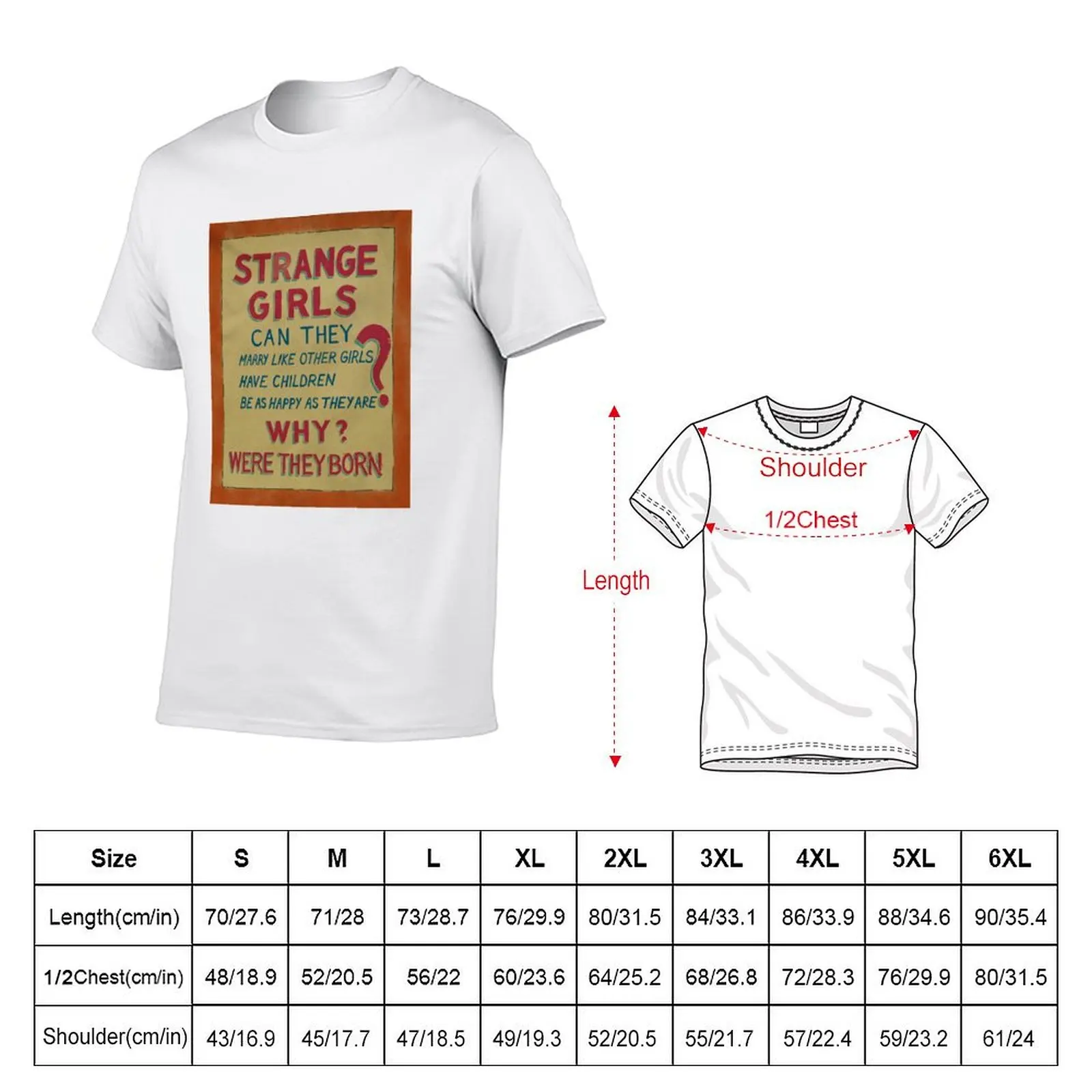 Strange Girls Circus Banner T-Shirt Minimal Art Print T-Shirt