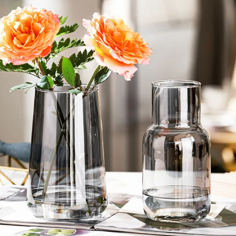 Modern Art Glass Small Vase High Value Vase Creative Retro Home Decoration Vase High Quality Feeling