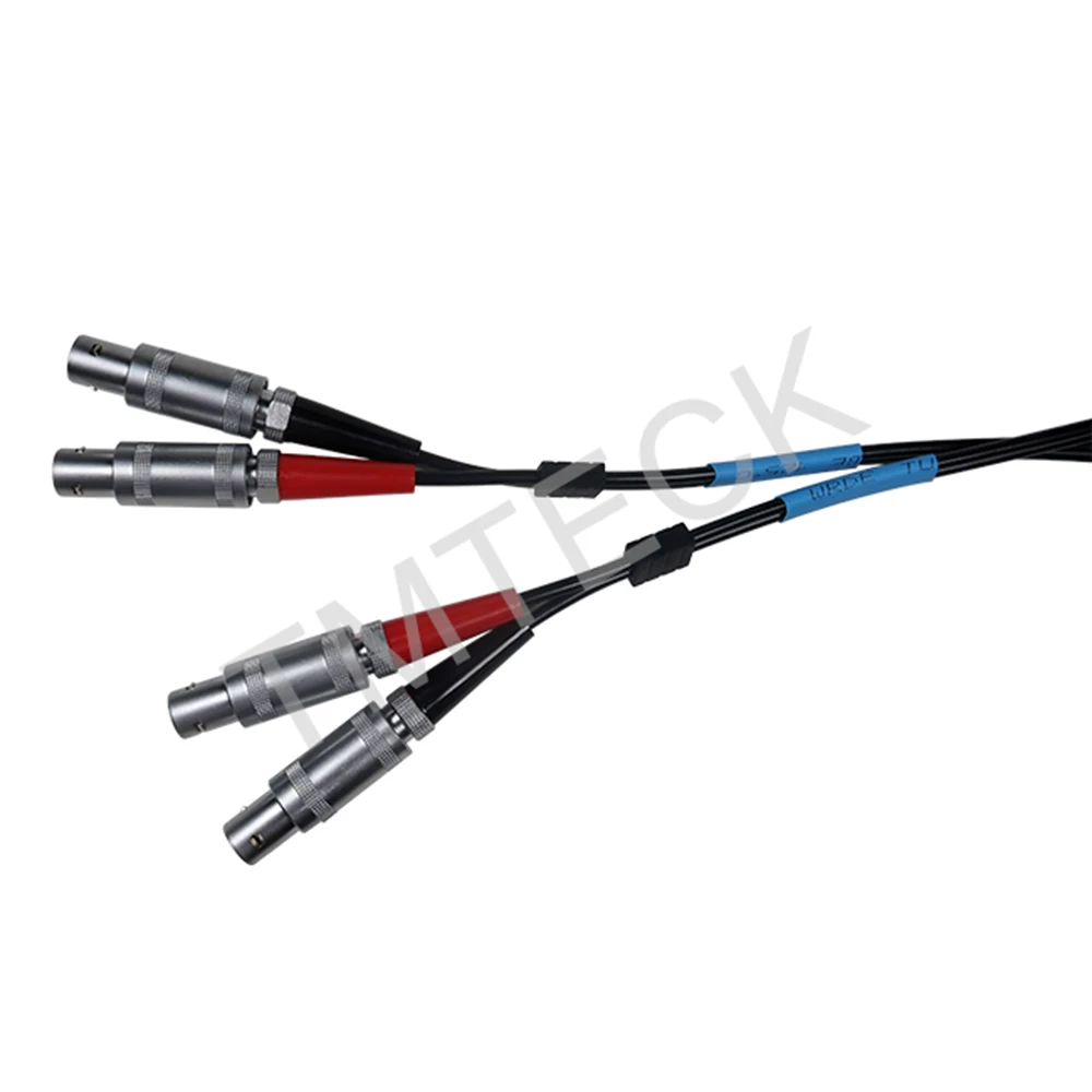 Cable for flaw detector,  compatible with style  Dual LEMO 1 to LEMO 1 / Krautkramer cable