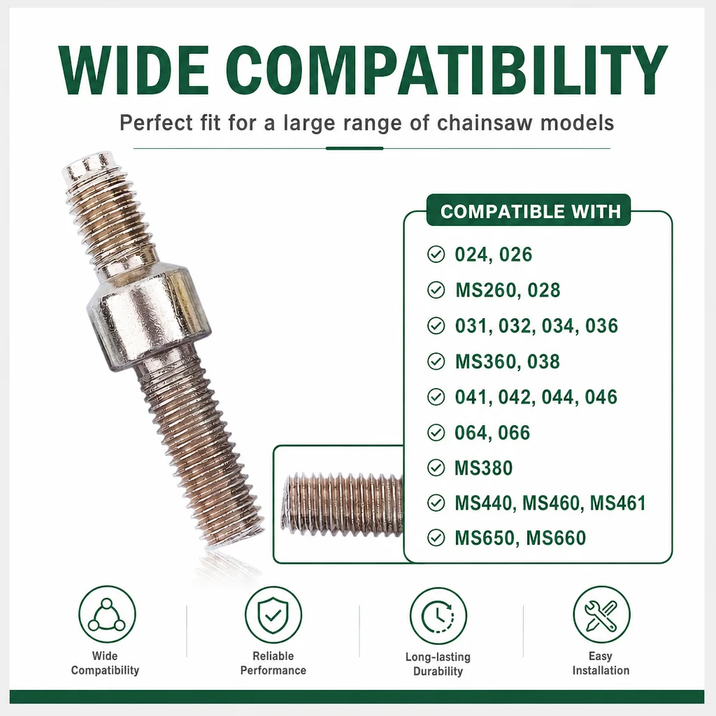 Chainsaw Bar Stud Nut Kit Set Replacement Parts For Stihl 044 046 066 MS440 MS460 MS461 MS660 064 038 MS650 OEM 0000 953 6605