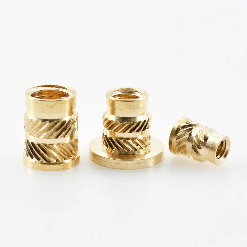 Copper Threaded Nut Inserts M2 M2.5 M3 M4 M5 M6 M8 Notebook 3D Print Flange T-Nuts Knurled Thread Hot Melt Heating Insert Nuts