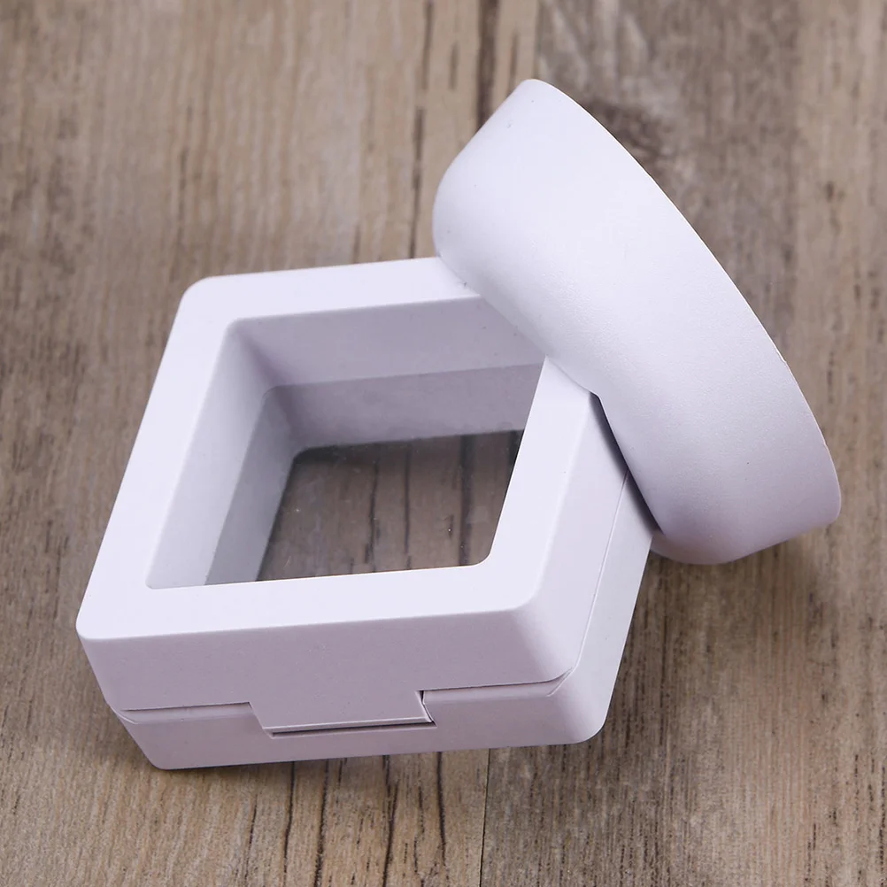 

5Pcs Commemorative Coin Display Case Square Holder Coin Collector Rack Organizer for Home Office Storage Collection
