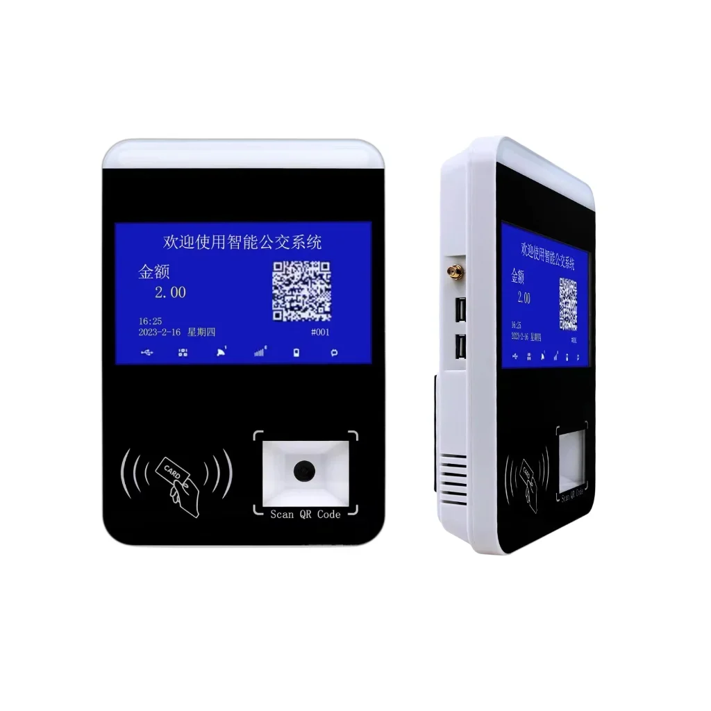 Tap-and-go Android 11 QR Barcode Scanner Automated Fare Collection Bus Validator Payment Device Pos System