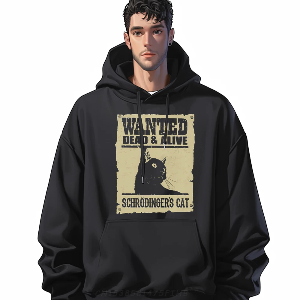 

Wanted Dead And Alive Schrodinger Is Cat Green And White Graphic Hoodie Pullover Hoodies Pullover Hoodies Chinese Style