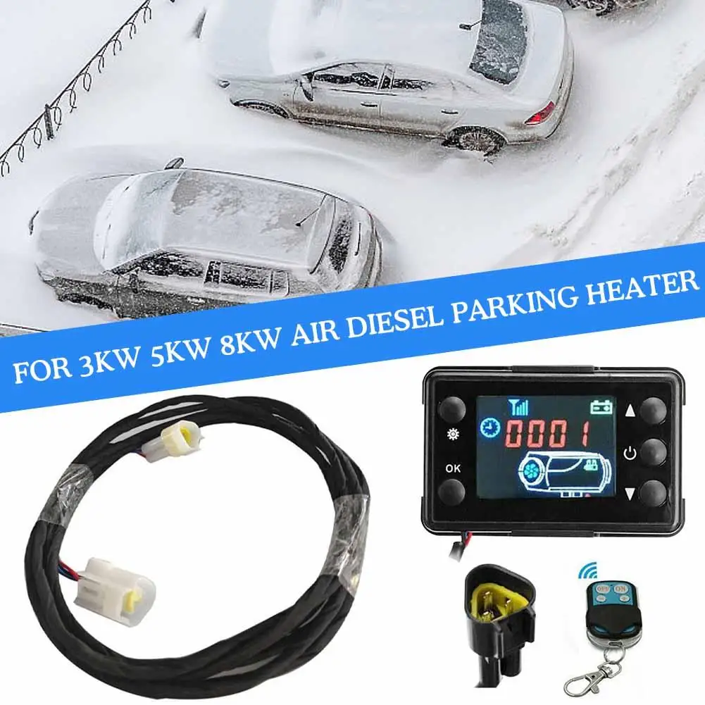 12V Diesel Heater With Lcd Screen Xtension Cable 5kw Heater 8kw Repair 2kw Car Heater Diesel Cable Universal Accessories W8U9