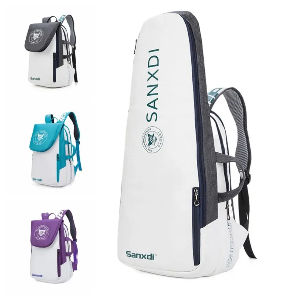 Foldable Tennis Paddle Backpack Large Capacity creative Tennis Bag Holds 2-3 Rackets Handheld Sports Bags Balls Accessories