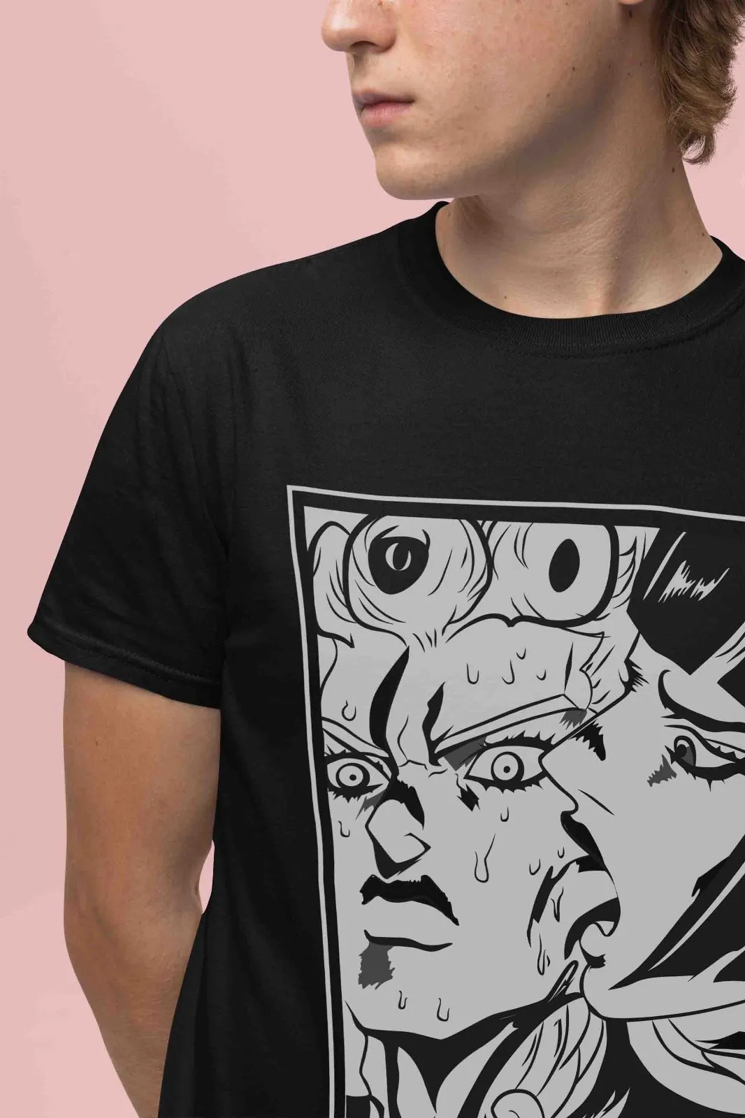 Jojo's Bizarre Adventure T-Shirt Jotaro Tshirt Dio Joseph Shirt Giorno Anime Tee