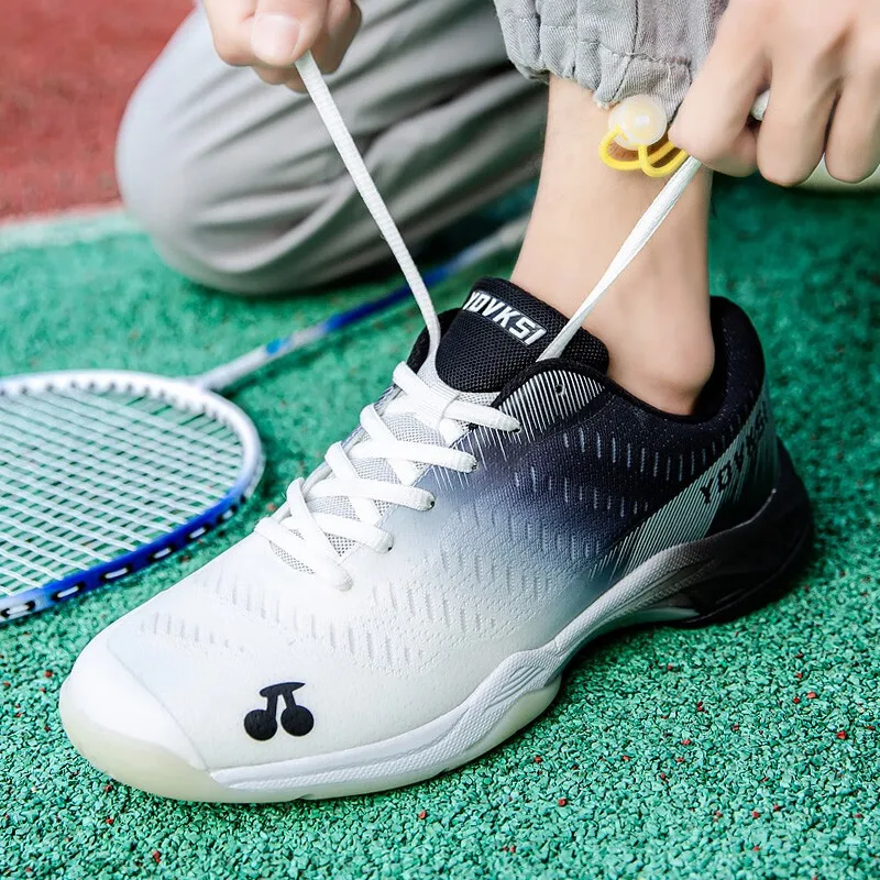 Mężczyźni profesjonalni buty do badmintona para buty do chodzenia na siłownię mężczyźni buty do siatkówki oddychające buty Sport tenis siatka