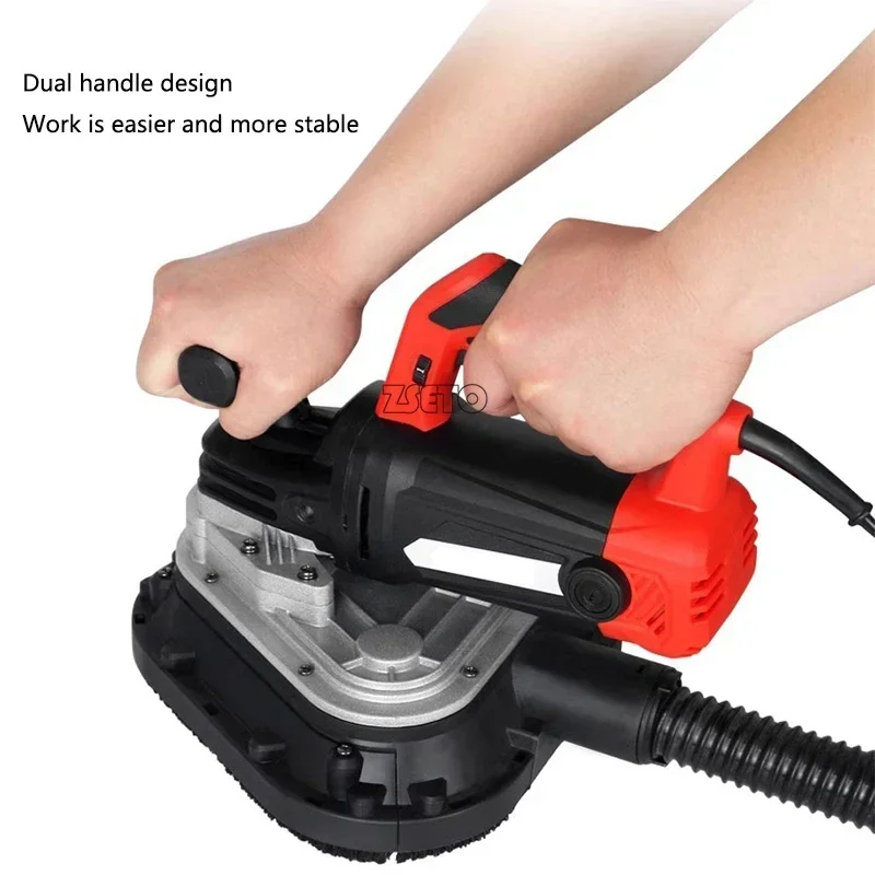 

220V 2450W Three head hand sander hand grinder trimming machine Hand held floor concrete grinder Standing grinder 105mm*3 Discs