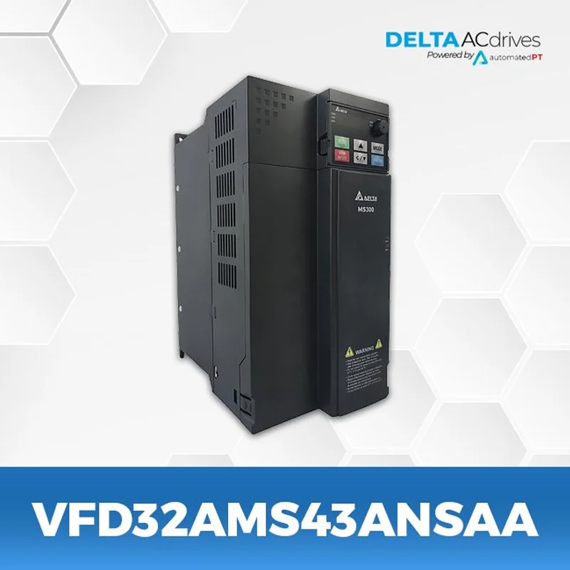 Delta Inverter MS300 Three Phase 380V VFD32AMS43ANSAA VFD Low Price 15KW Inverter 380V 20HP VFD Variable Frequency