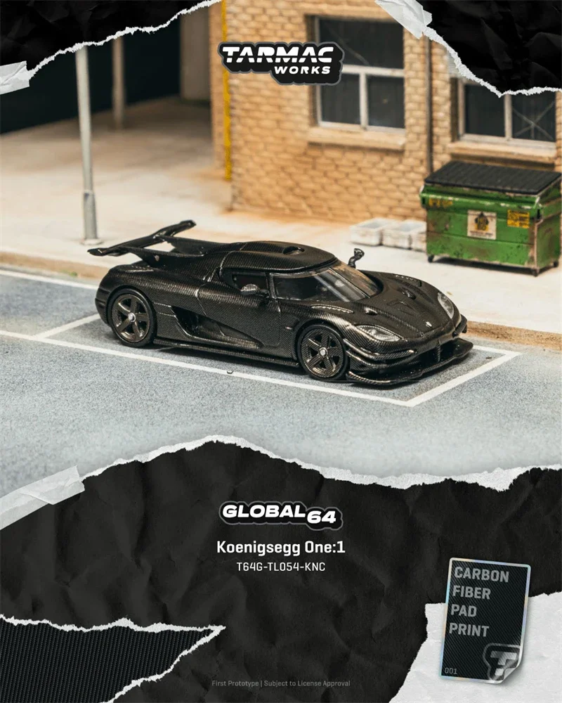 1:64 One:1 KNC Black Diecast Collector's Vehicle Model Car