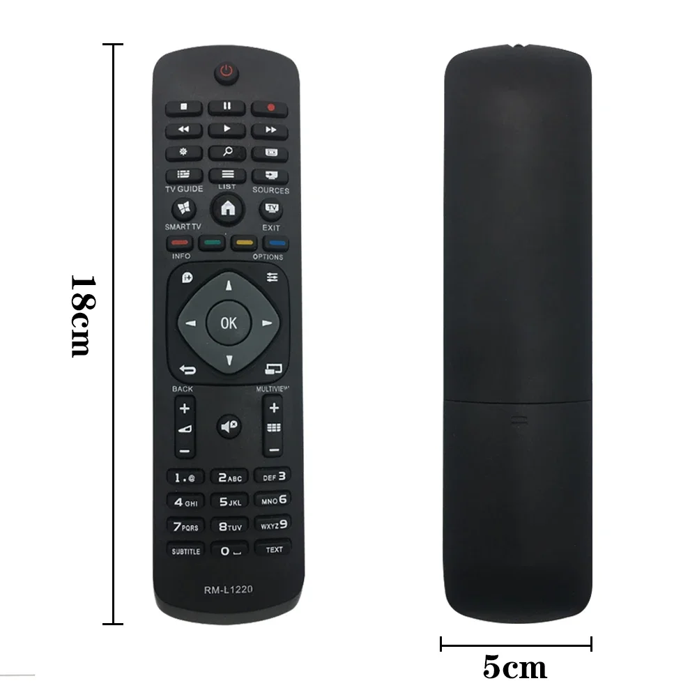 Replacement for Brand New RM-L1220 Smart Remote Multifunction TV Remote Control for Philips LCD LED HDTVs