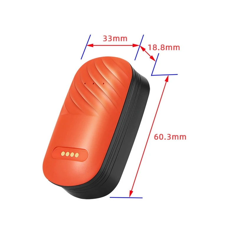 New G51 2/4G GPS Tracker Waterproof Anti-Lost Locator Smart Collar Find Device Ringing Remote Control APP for Dog orange