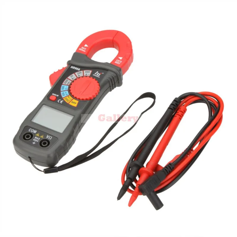 Hd Hd90a Handheld 600a Digital Clamp Meter Amp Volt Voltmeter Ohmmeter Continuity Tester with Diode Test Clamp Meter