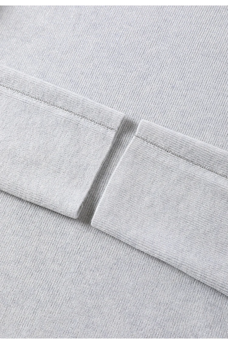 BY3521215 Premium Wollstrickpullover für Damen, eleganter Rollkragenpullover, einfarbig brauner Pullover, schickes, schmales Basic-Top für Bürodamen – Detail 20
