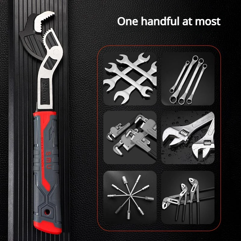 Multifunctional Wrench Chromium Vanadium Steel Self Adjusting Wrench Quick Opening Tube Universal Wrench Combination Tool Kit