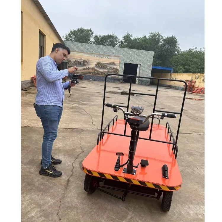 4 Wheels Multifunction Powered 1000kg 2t 3t Customerred Hand-push Hydraulic Lift Trolley Electric Transport Platform Cart