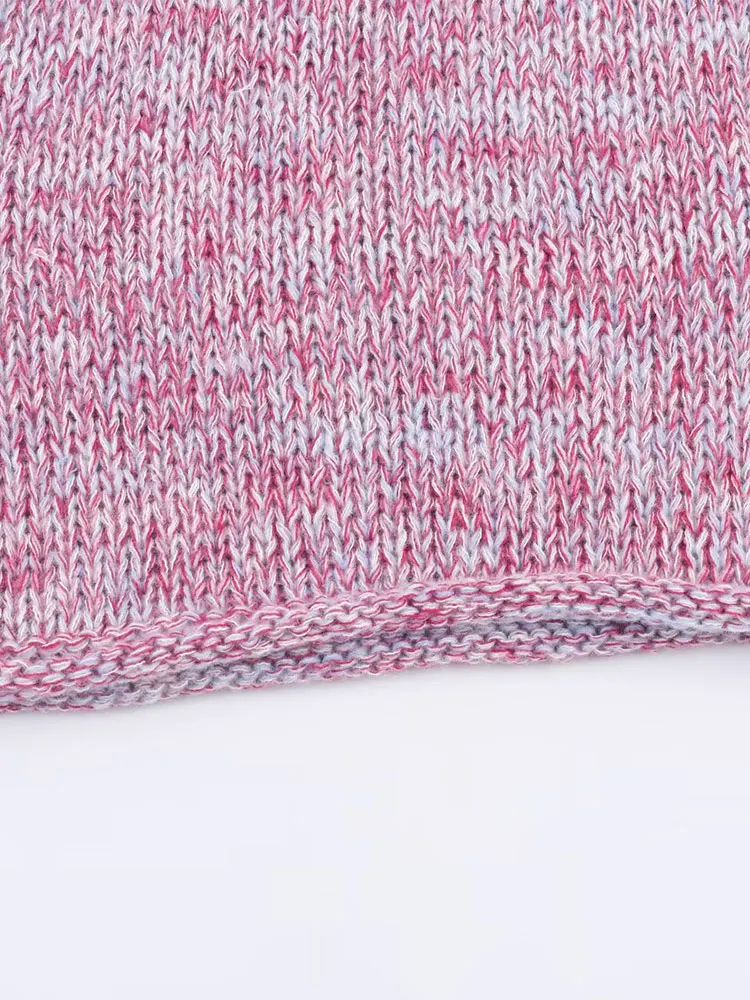 NLZGMSJ mujeres 2025 Otoño Invierno Vintage manga corta mujeres Color bloqueado suéteres de punto cálido mujer moda dulce jerseys ﻿