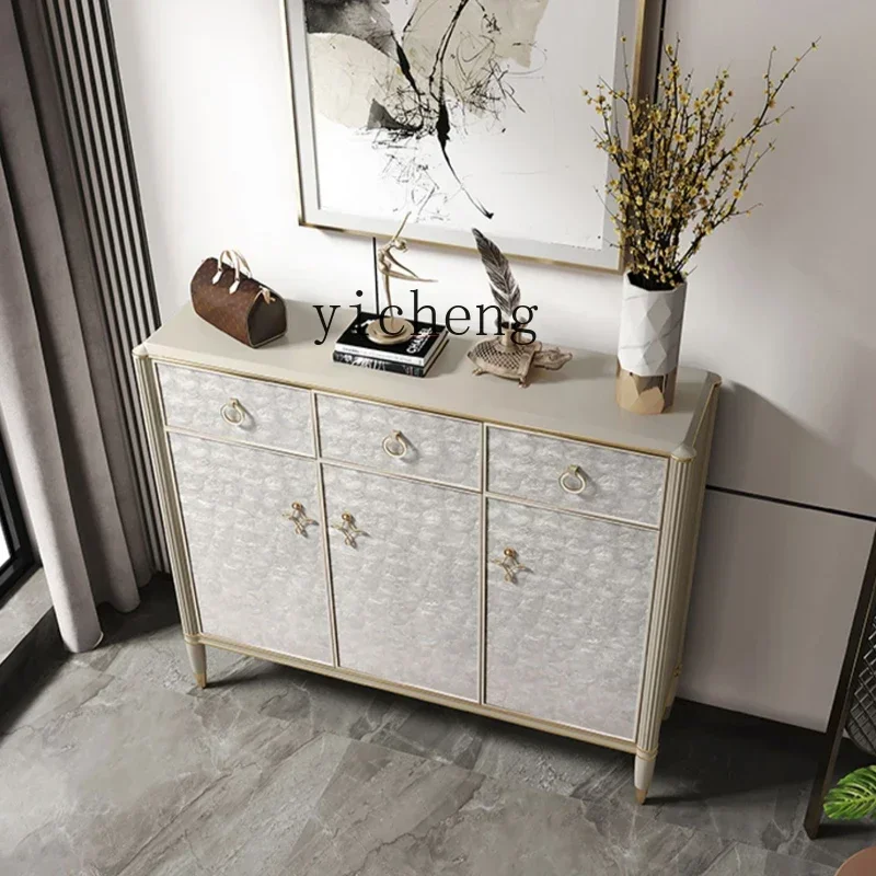 GZ-1  Light Luxury Shoe Cabinet Household Door Entrance Entrance Cabinet High-end Shell Solid Wood Locker