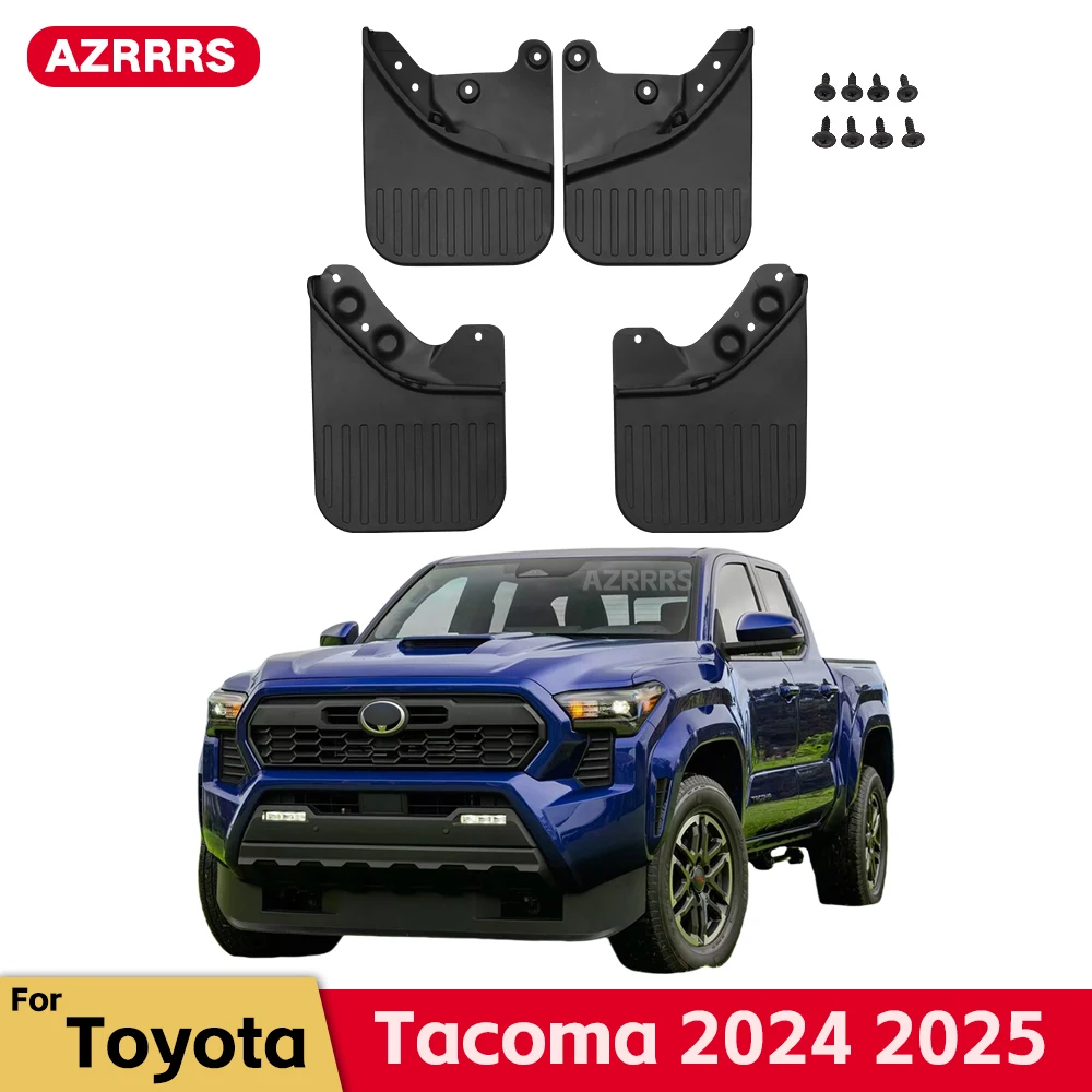 

Брызговики для Toyota Tacoma 2024 2025 - [Обновлено] Гибкие и гибкие, без сверла, брызговики, аксессуары для брызговиков