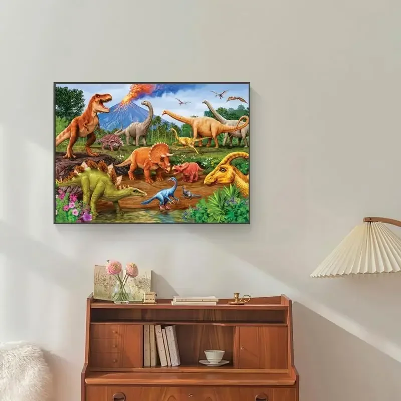 1000/500/300/120 Pezzi Dinosauri Puzzle per Adulti Decorazioni per la Casa Giochi Paesaggio Puzzle Giocattoli Educativi Regali di Compleanno