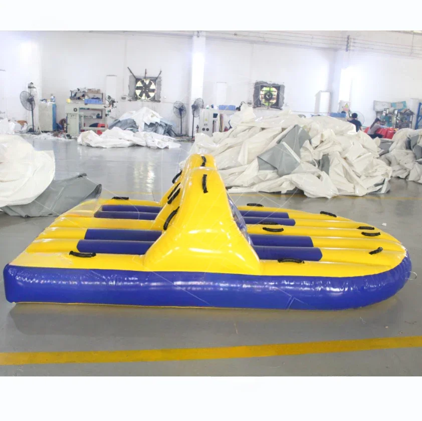exquisite craftsmanship 6 Person Donut Boat Inflatable Water Towable Tube Ski Boat For Jet Ski Water Fun
