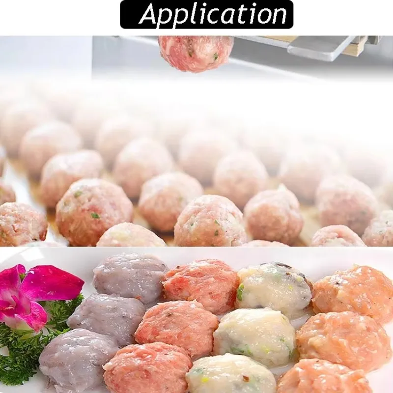 Máquina automática de fazer bolinhas de carne de peixe redonda Máquina de fazer almôndegas Máquina de fazer almôndegas