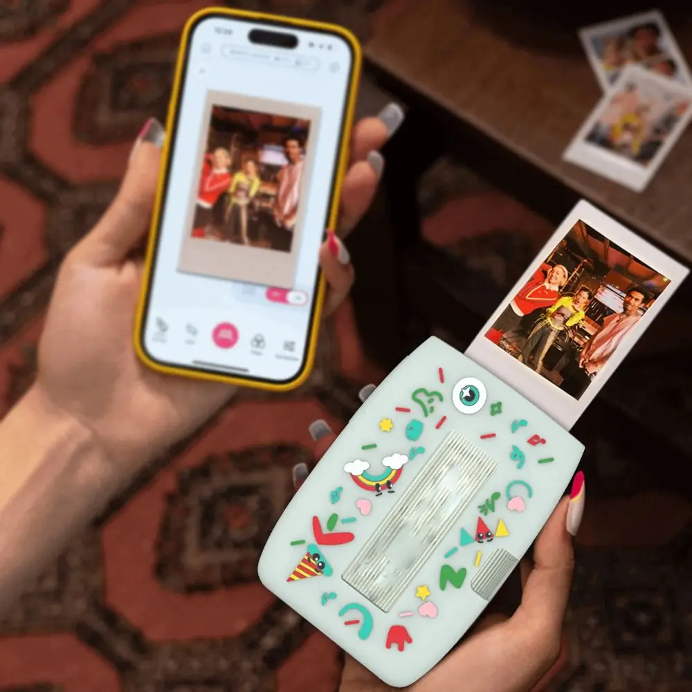 حافظة واقية للطابعة من السيليكون غطاء سيليكون مقاوم للصدمات والغبار خفيف الوزن كرتوني لهاتف Fujifilm Instax Mini Link 3