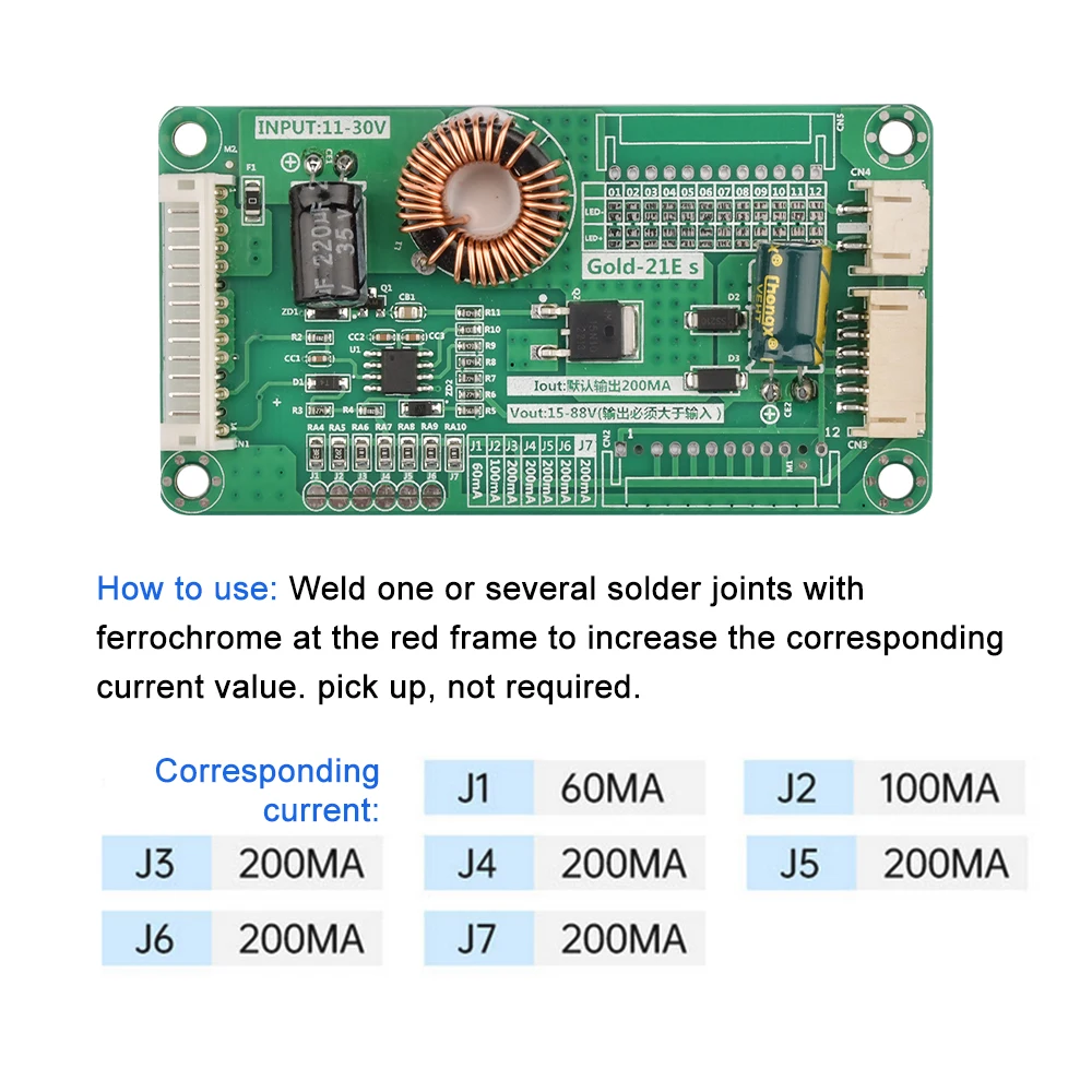 10-48 Inch LED TV Backlight Constant Current Board 11-30V To 15-88V Universal Boost Driver Inverter Board Step Up Power Module