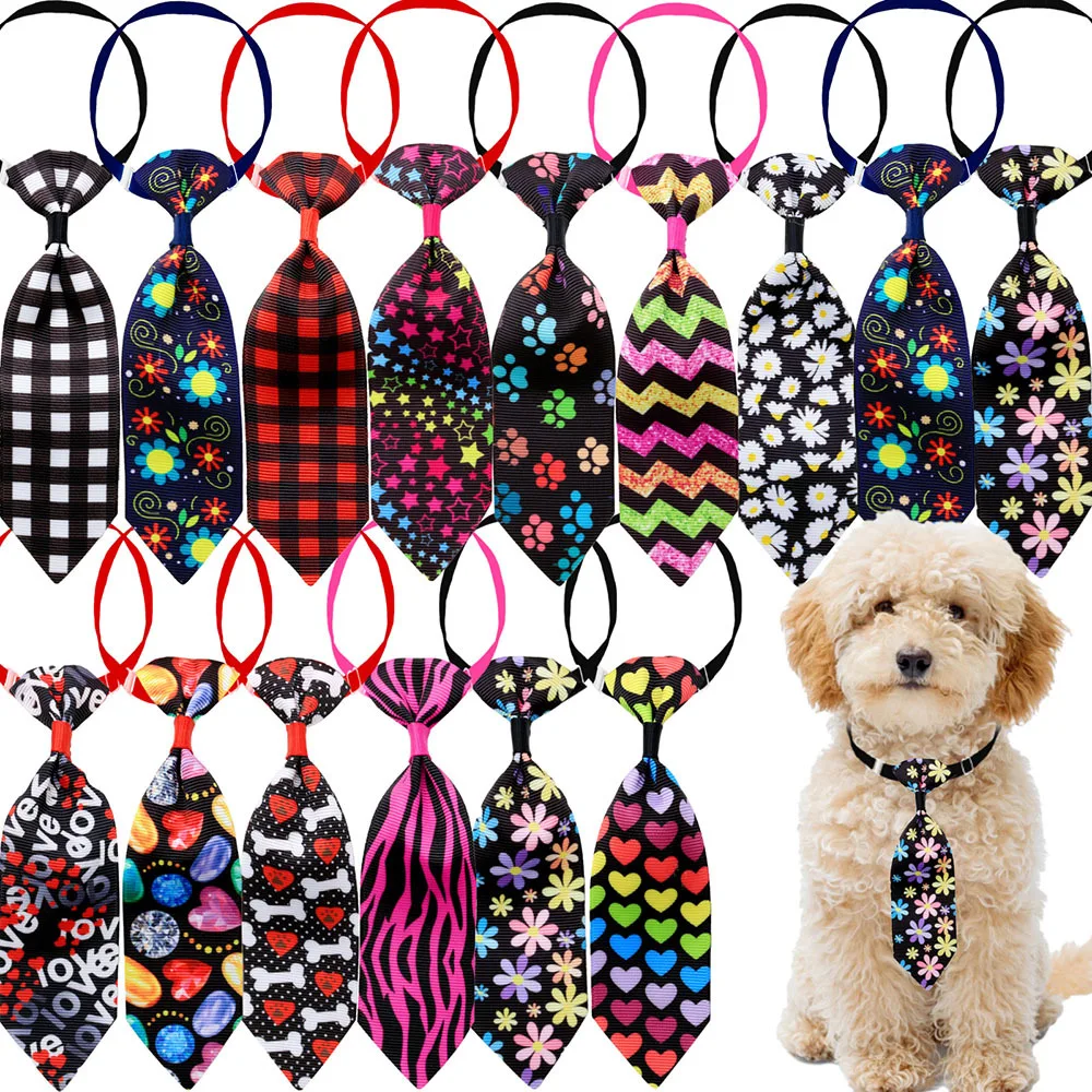 

50/100pcs Pack Pet Fashion Bow Tie: Pet-Safe Design, Comfortable & Stylish | Premium Dog Necktie for Small Breeds Pet Accessory