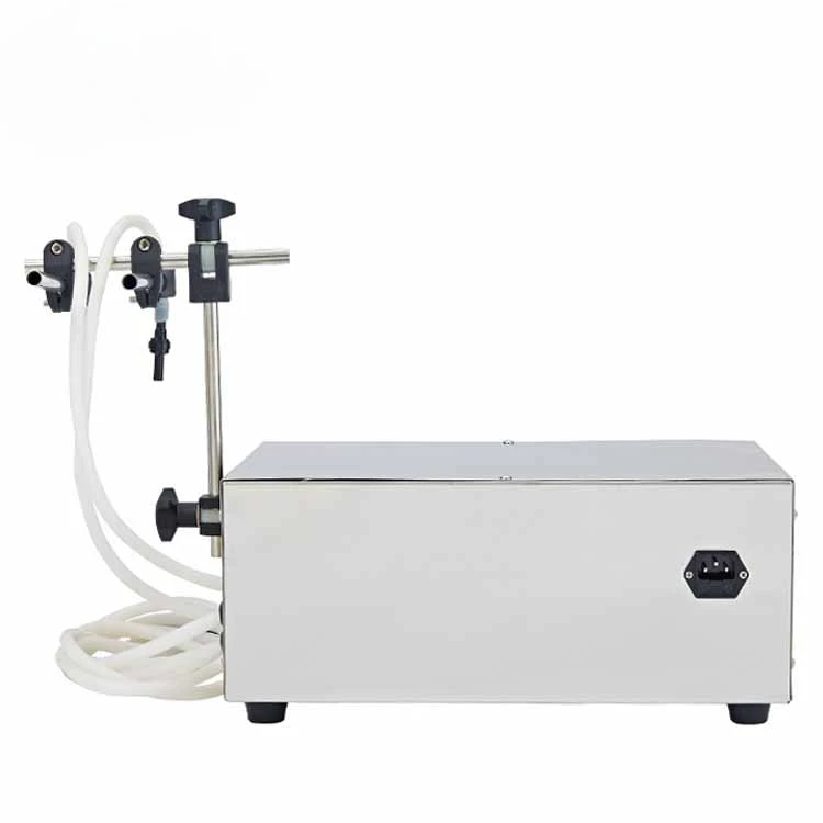 JYD Cheap Price Double Nozzles GFK-280 Digital Control Water Syrup Perfume Carbonated Drinks Essential Oil Filling Machine