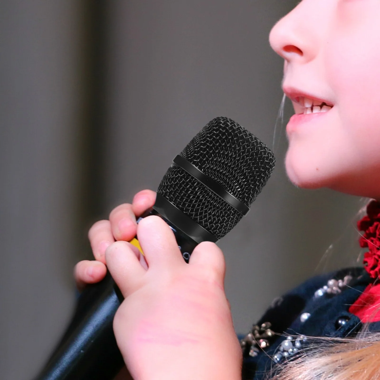 

Microphone Metal Ball Head Replacement Grille for Cordless Mic Supplies Wear-Resistant Mesh Cover Mic Fittings Component