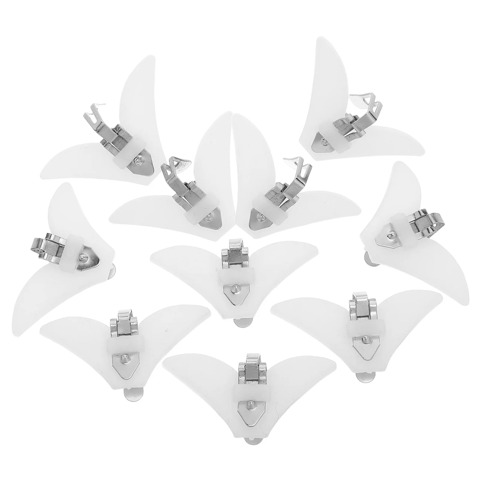 

10Pcs Men Tie Clips Plastic Necktie Holder Strong Clasp for Formal Office Wear Wedding Groom Gift Set Accessory