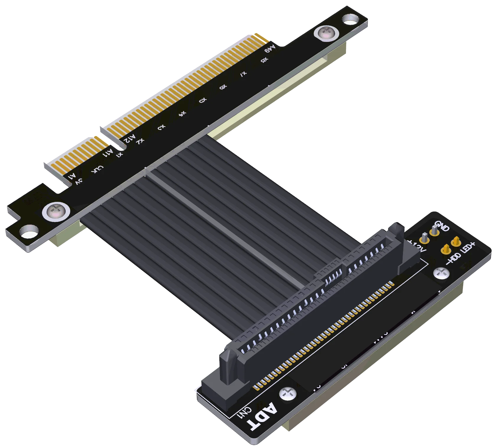 U.2พอร์ต U2ไปยัง PCI-E 4.0X8 SFF-8639 NVMe PCIe สายอะแดปเตอร์ขยาย