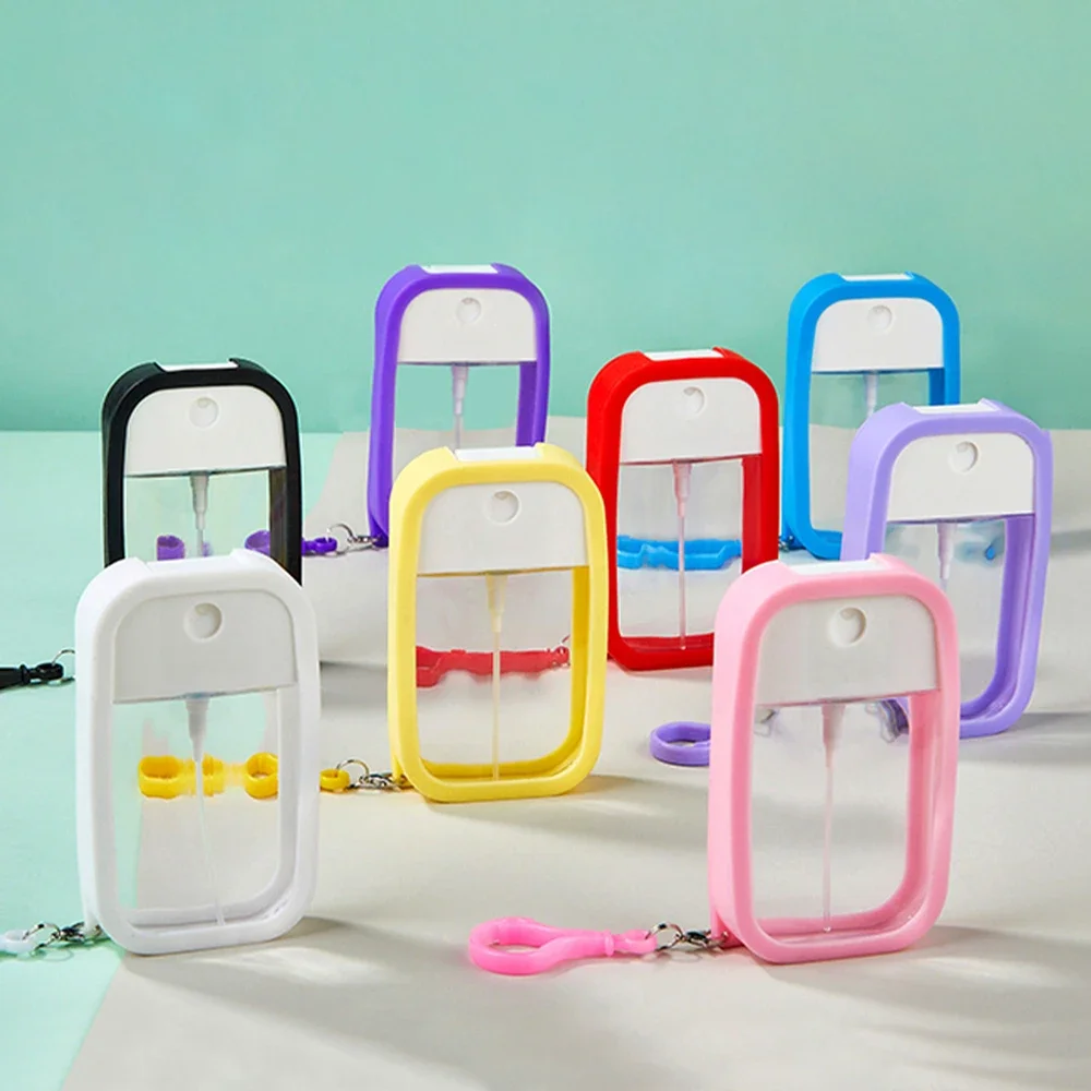 1pc Portable Card Spray Bottle Refillable Hand Sanitizer Alcohol Dispenser Travel Cosmetic Press Spray Bottle