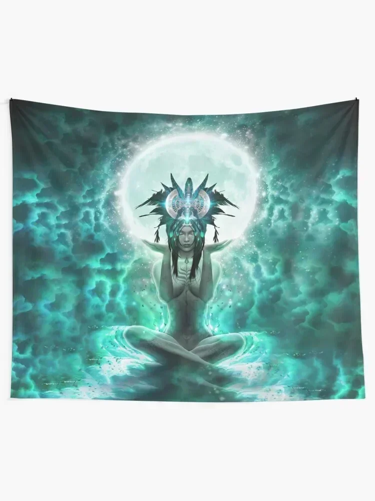 Selene - Moon Goddess - Manafold Art Tapestry Decorations For Room Room Decorating Aesthetic Tapestry