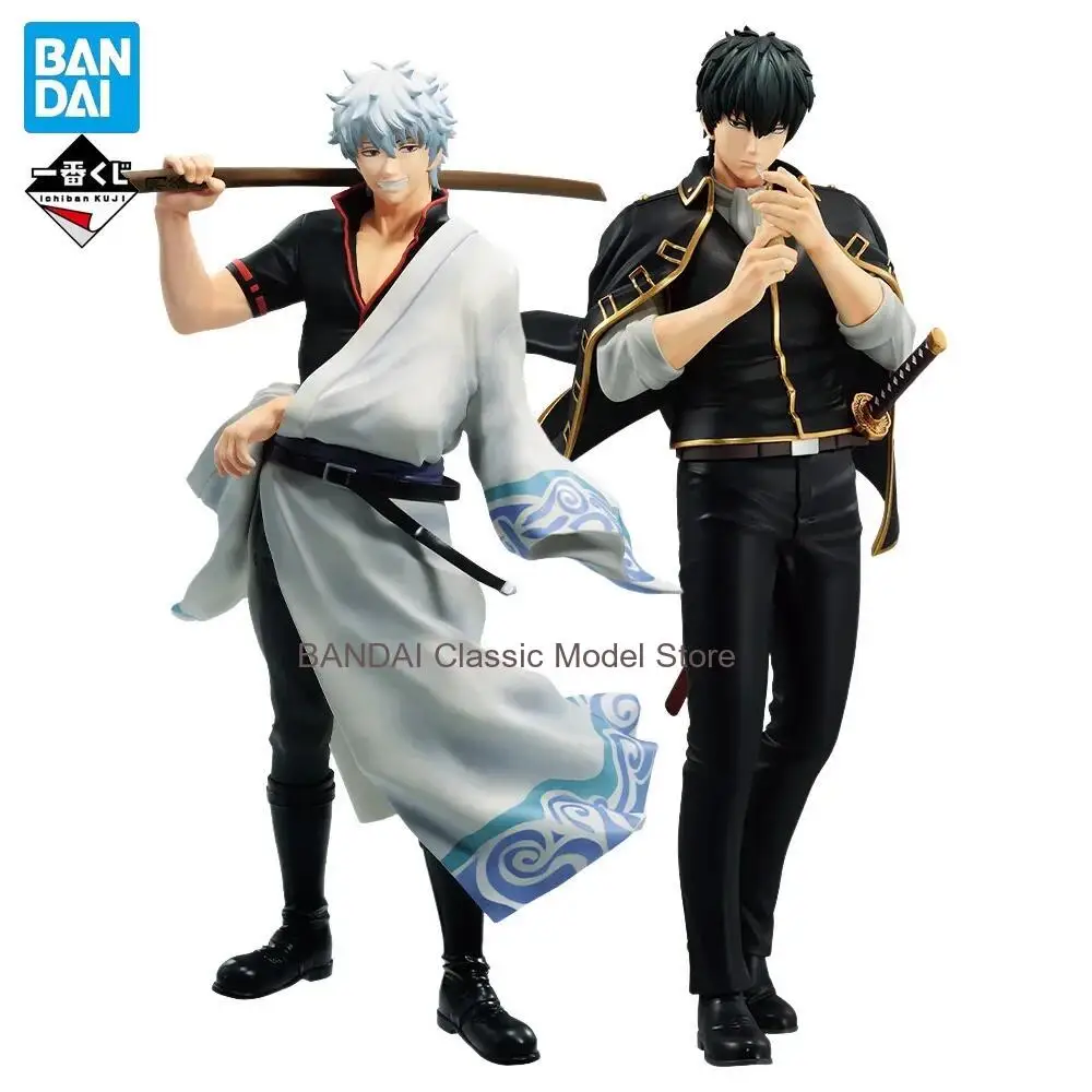 

GINTAMA Original BANDAI Ichiban Kuji Sakata Gintoki Hijikata Toushirou Anime Figure Collectible Model Boxed Brand Ornament Gifts