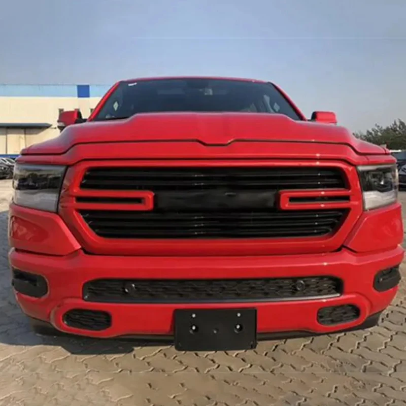 High Quality Off-Road Parts Front Car Bumpers ABS Auto body parts Grille Black Body kits For 2019 ram 1500