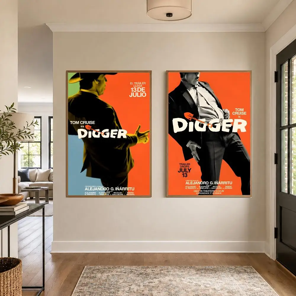 Movie D-Digger Poster Graphic Wall Art Poster HD Waterproof PP Paper Print for Bedroom Living Room Office Decor Gift