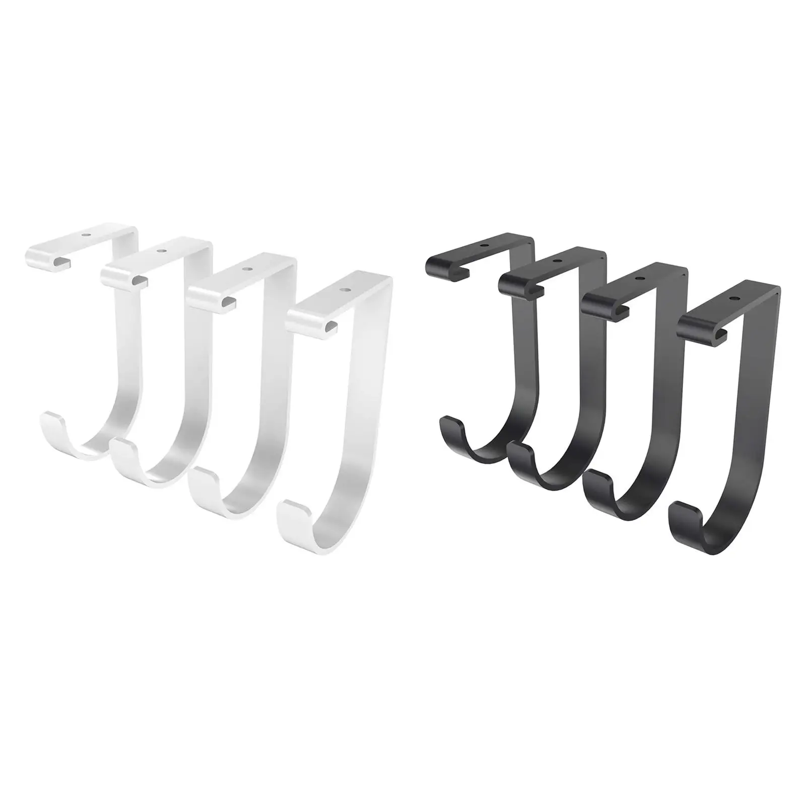 

4 Pieces Bike Hooks Garage Storage Hooks, Heavy Duty Multifunctional, Utility Hooks, Storage Flat Hooks for Home Bike, Indoor
