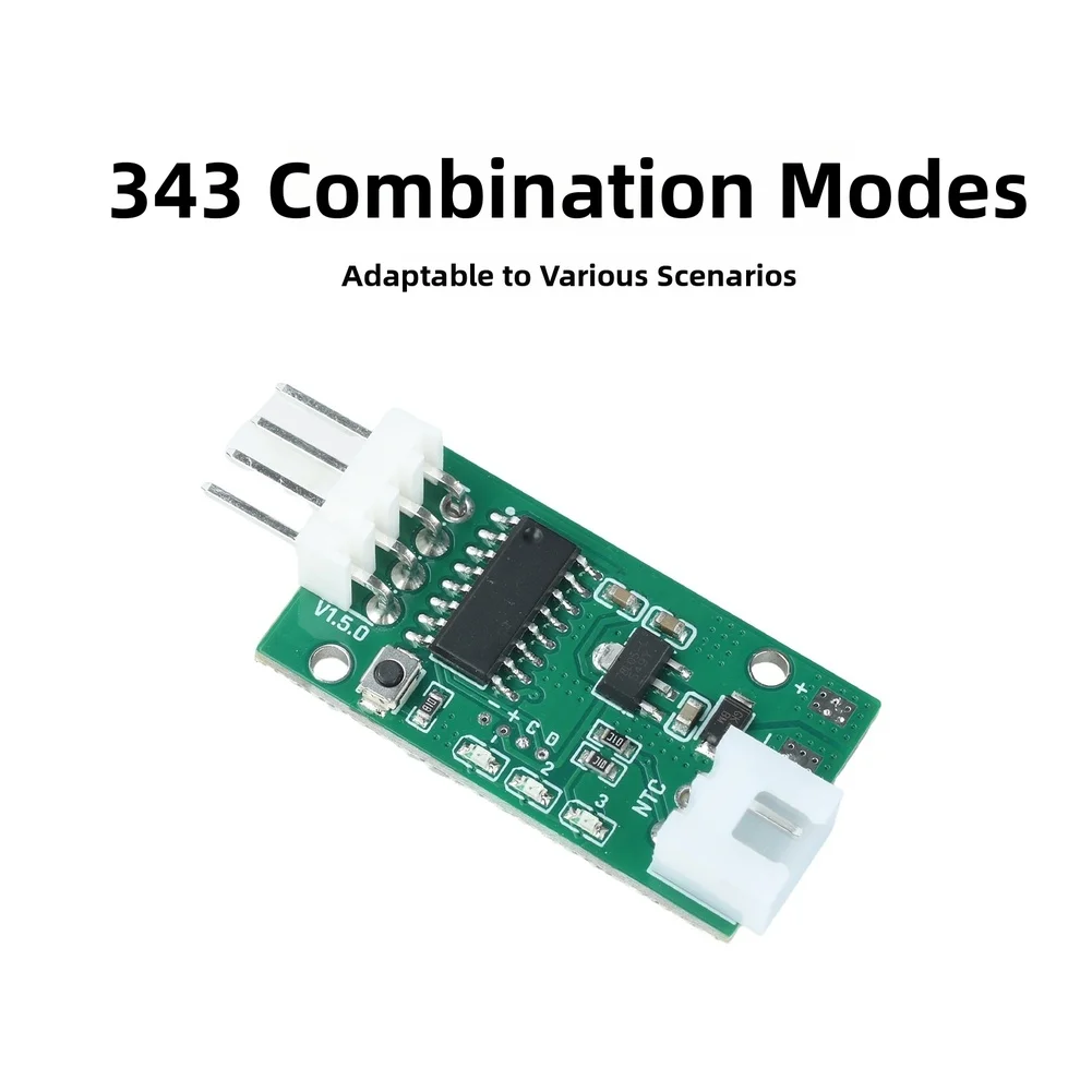 4 Wire Fan Module Temperature Regulator Automatic Temperature Adjustment 5V And 12V Support Customizable Duty Cycle