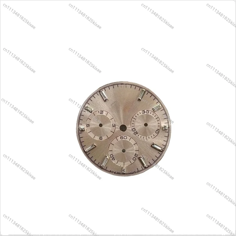 For [40 Diamond Engraved Watch High-end Accessories Rose Gold Plate] Suitable for 4130/4131 Movement, Dial