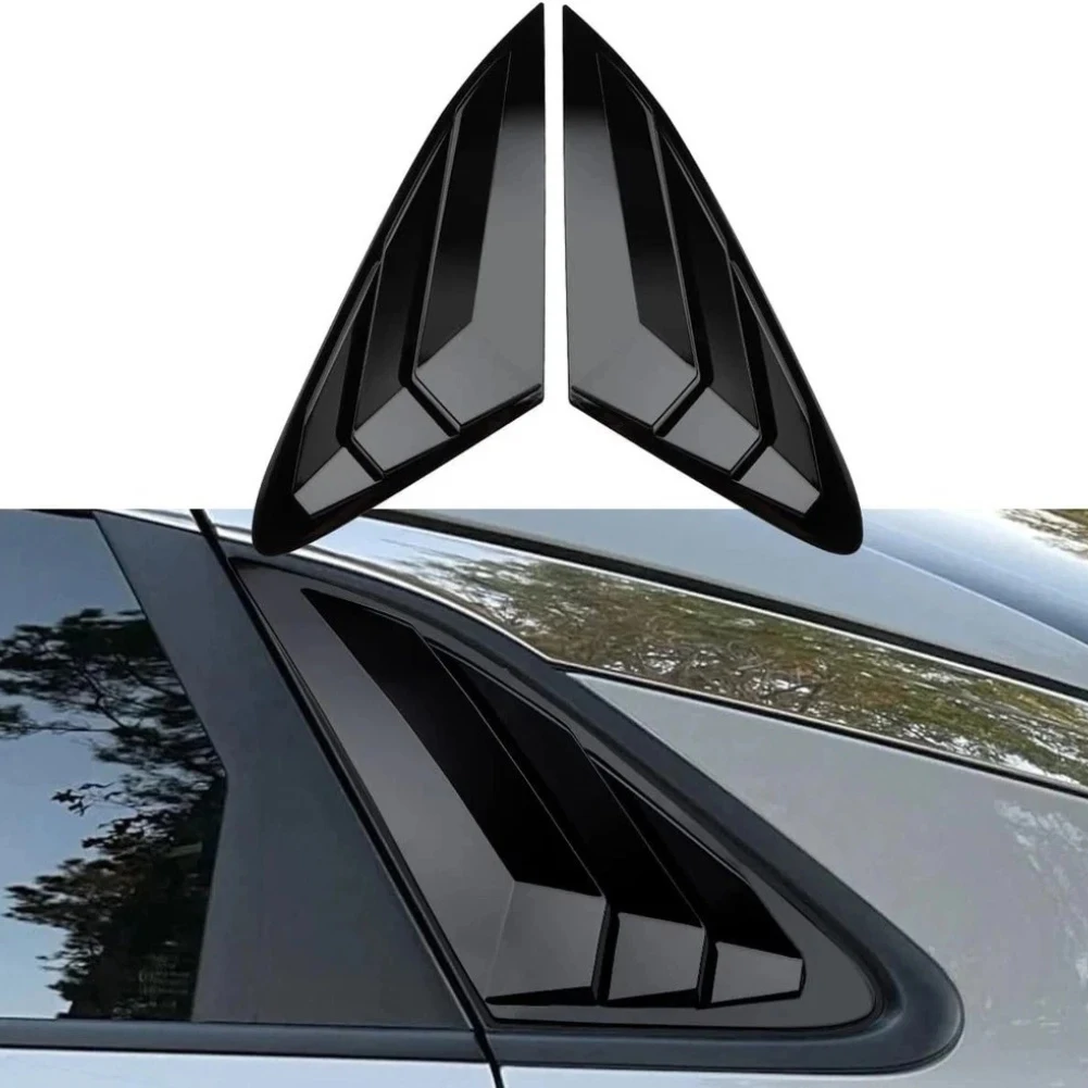 

Sporty Aesthetic Car Upgrade Bumper Glossy Black Rear Window Louvers Sporty Aesthetic Glossy Finish Resists Cracking