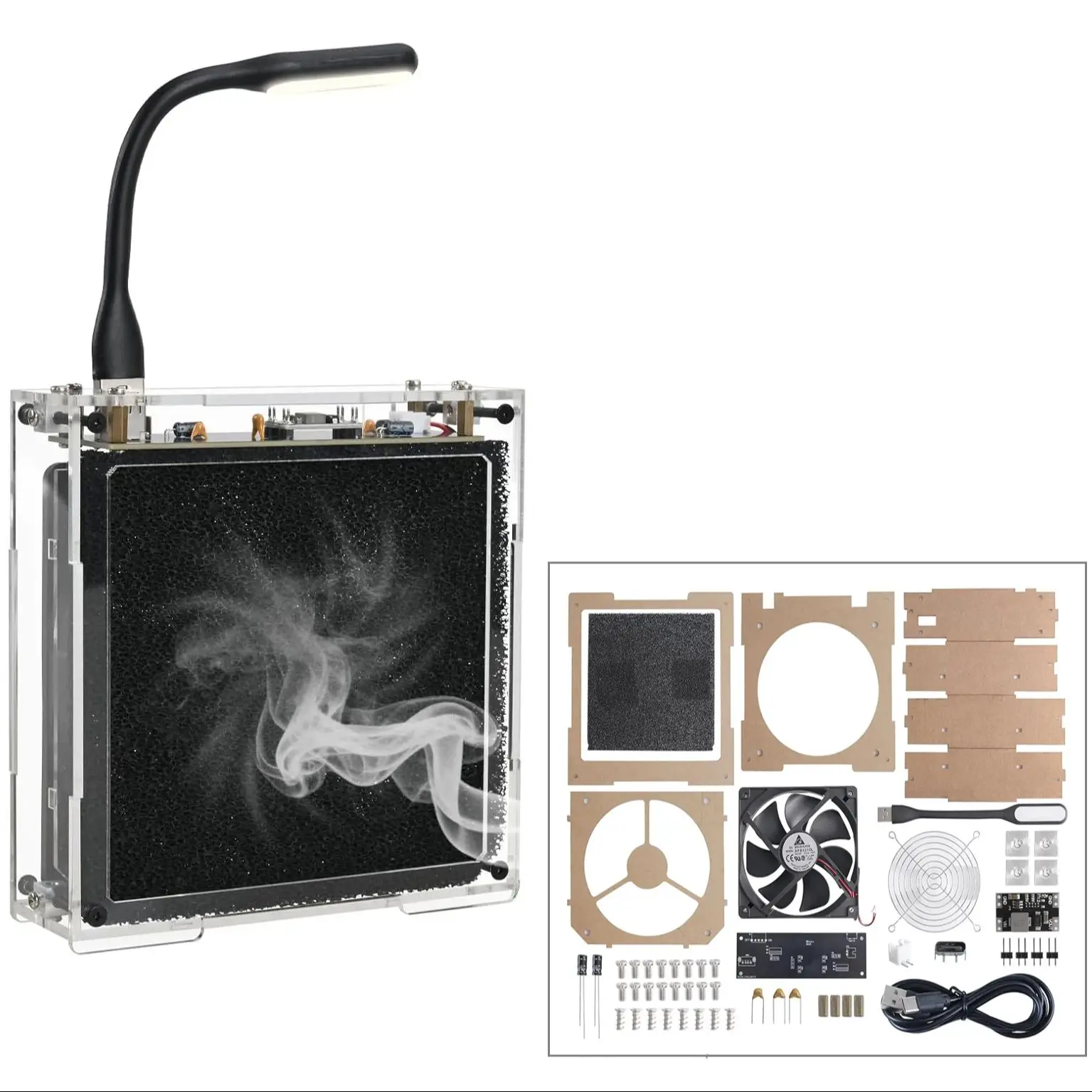 Kit électronique d'absorption de fumée de soudure, extracteur de fumée avec ventilateur LED, accessoire de Station de soudage essentielle pour l'élimination de la fumée